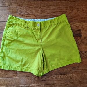 Yellow-Green Women's Shorts 6" Inseam